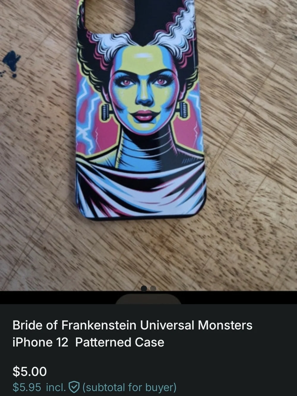 Bride of Frankenstein Patterned iPhone 12 Case - Vibrant Multicolor